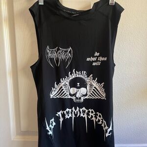 Civil Regime No Tomorrow Black Sleeveless Compression Shirt